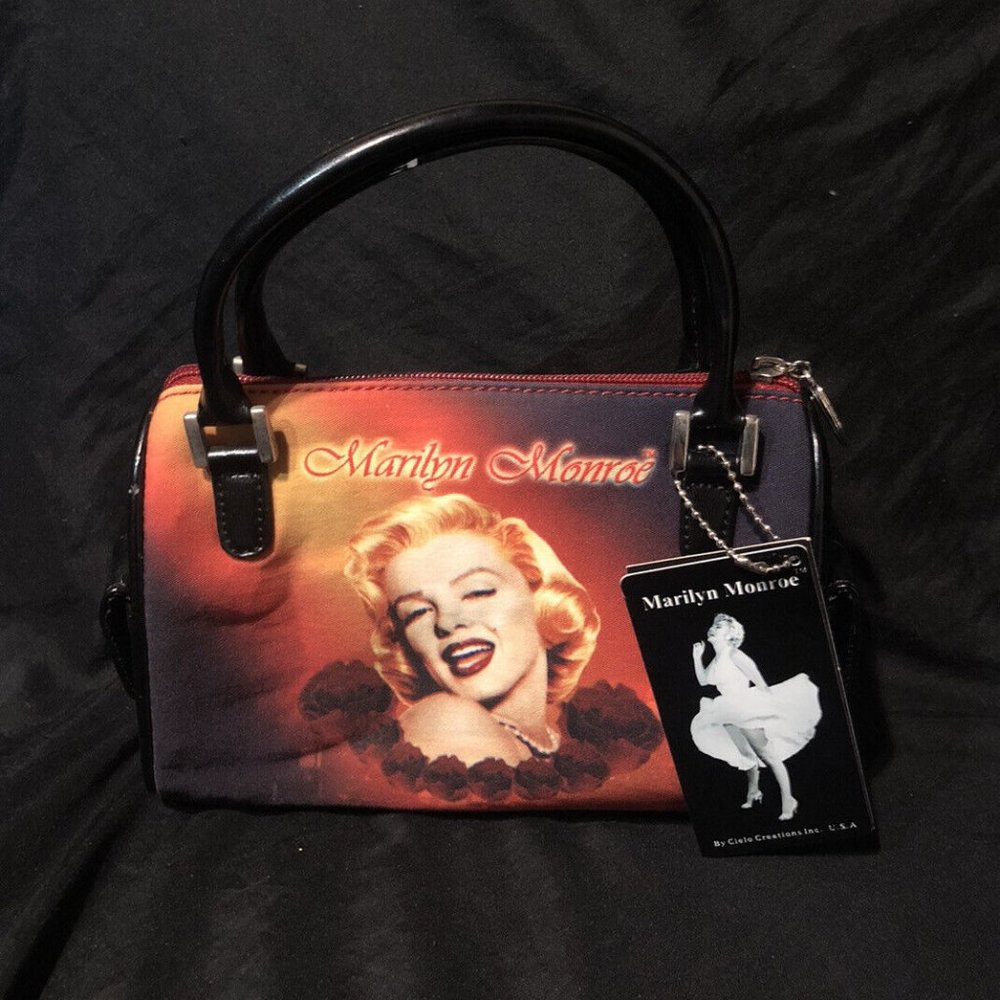 Marilyn Monroe Purse With Rhinestones Cielo Creations Red Black Bag NWT